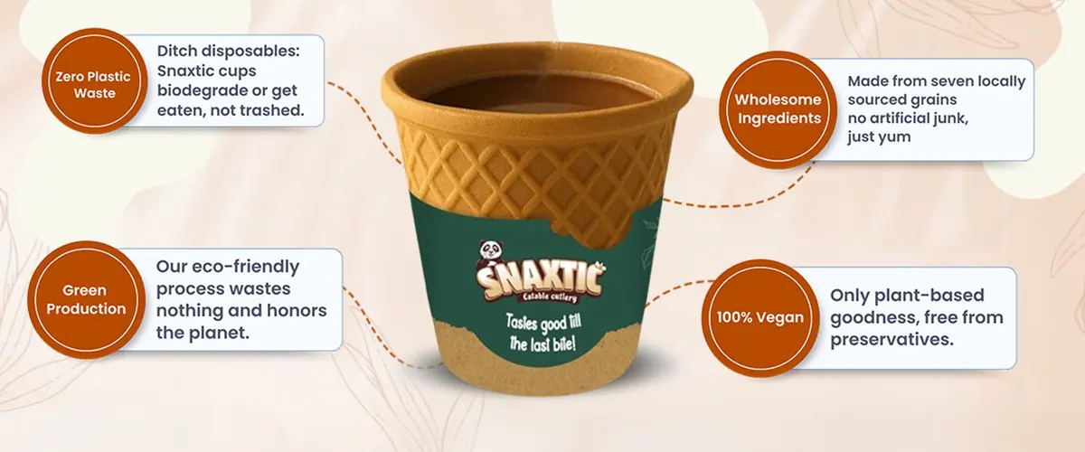 Snaxtic edible cutlery range